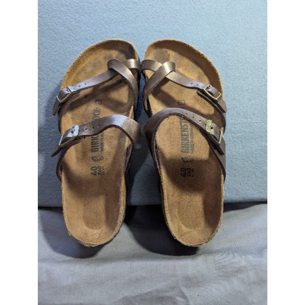 Birkenstock Mayari Sandals Bronze Metallic Leather Women's Size 40 EU / US 9